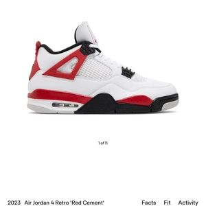 Air Jordan 4 retro 'red cement' 2023